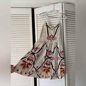 Free people embroidered mini dress
